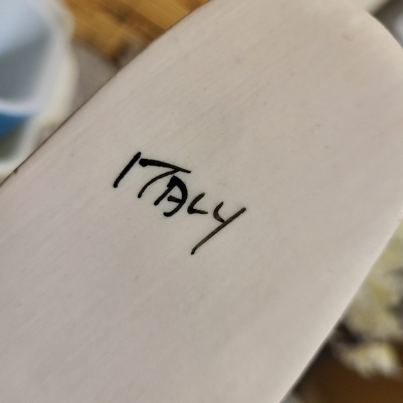 Vtg Deruta 9" Handpainted Fruit Ceramic Pie & Cake Server Italy - Picture 5 of 6